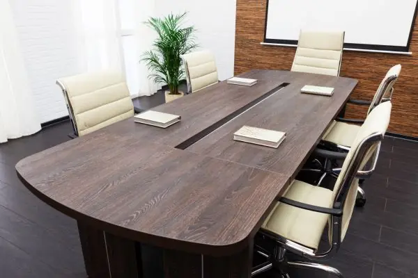 Conference room tables and cabinetry